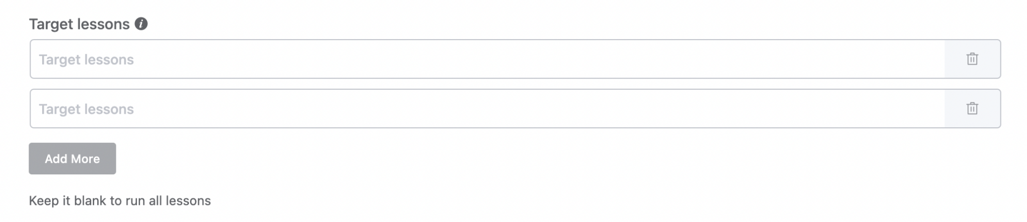 Multi text options